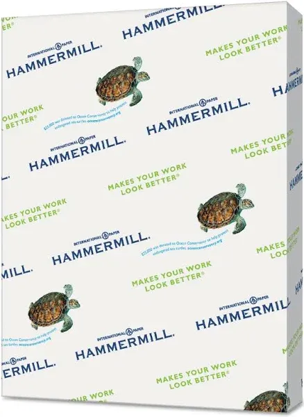 Hammermill Colors Print Paper, 20lb, 8.5 x 11, Green, 500/Ream