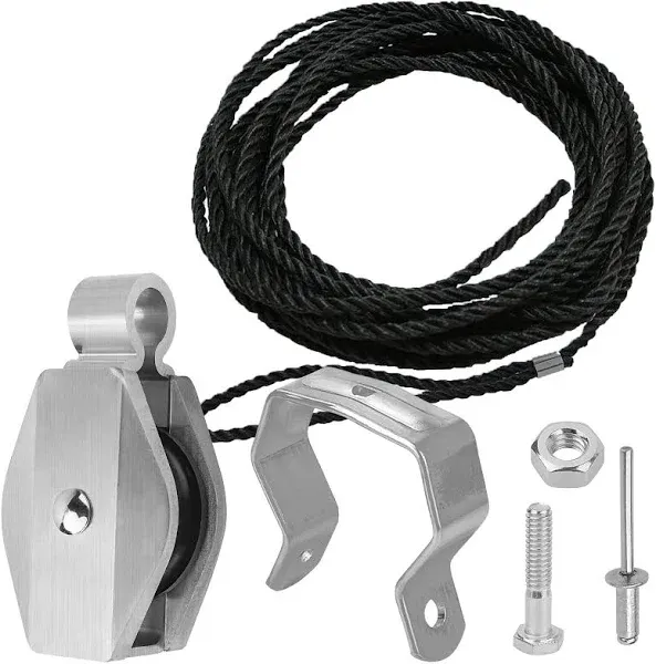 Extension Ladder Rope &amp; Pulley Kit Compatible with Werner Aluminum Extension ...