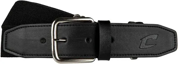 Champro Adult MVP Black Adjustable Baseball Softball Belt - 28&#034;-52&#034;