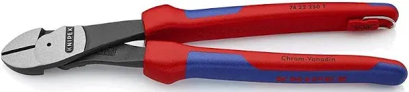 Knipex 10" High Leverage Diagonal Cutters - MultiGrip Tethered Attachment