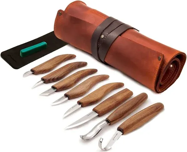 Deluxe Wood Carving Set With Walnut Handles BeaverCraft S18X