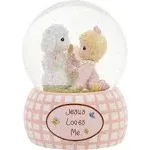 Precious Moments, Jesus Loves Me, Snow Globe, Resin, Girl, 102403