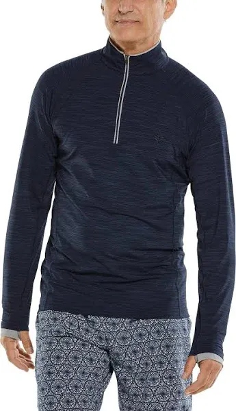 Men's Ultimate Half-Zip Rash Guard | Navy Line