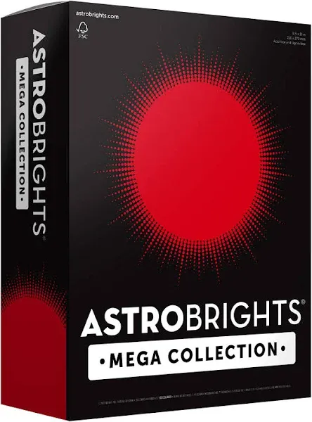 Astrobrights Mega Collection Colored Paper