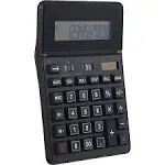 Staples 12-Digit Battery Solar Basic Calculator