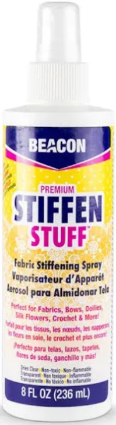 Beacon Stiffen Stuff Fabric Stiffening Spray - Quick, Even Application with No Flaking or Cracking, 8-Ounce