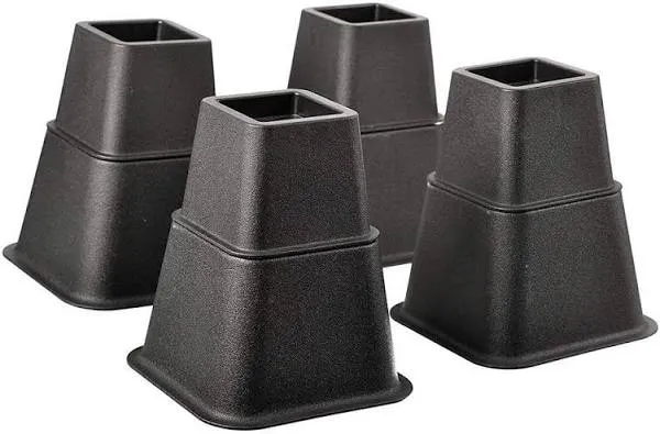 Complete Durable Home Bed Risers 3in. 5in. 8in. 4-PACK Additional Storage Space