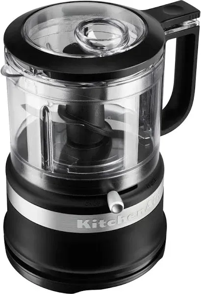 KitchenAid 3.5-Cup Food Chopper Quick chop Mix Puree Drizzle Basin - Black Matte