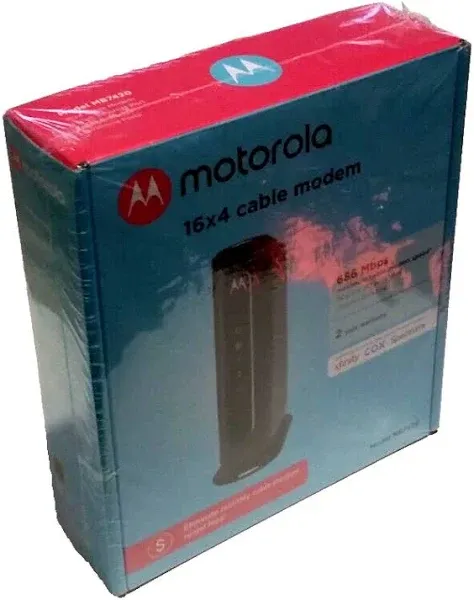 Motorola MB742010 686mbps DOCSIS 3.0 Cable Modem Phone Xfinity Cox Spectrum