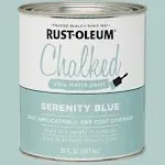 Rust-Oleum 285139-2PK Ultra Matte Interior Chalked Paint, , Serenity Blue, 30 oz (Pack of 2)