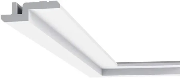 Orac Decor C394 High Density Polyurethane Crown Moulding, Primed White. Face: 3-3/4", Length: 78"