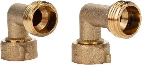 Camco 90-Degree Hose Elbow with Easy Grip Connector