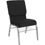 Flash Furniture Black Fabric Big & Tall Church Chair