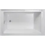 Jacuzzi LNS6036BLXXXXW Linea 60" x 36" Alcove Soaking Bathtub