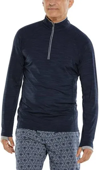 Men's Ultimate Half-Zip Rash Guard | Navy Line