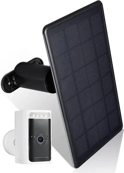 Wasserstein Wyze Cam Outdoor Solar Panel - White, Weatherproof, Continuous Charging, Complete Security Solution Lowes.com