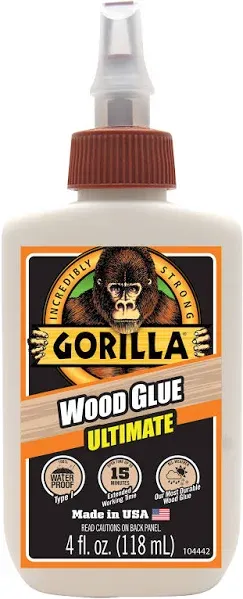 Gorilla Ultimate Wood Glue 4 oz