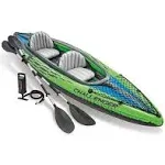 Intex 68306 Inflatable Canoe, Two Person Challenger K2 Kayak, 351 x 76 cm