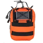 LINE2design First Aid (IFAK) Molle Pouch - Emergency Medical Trauma Bag - Orange