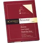 Southworth Exceptional Resume Paper, 100% Cotton, 24 lb, Ivory, 100 Count (R14ICF)