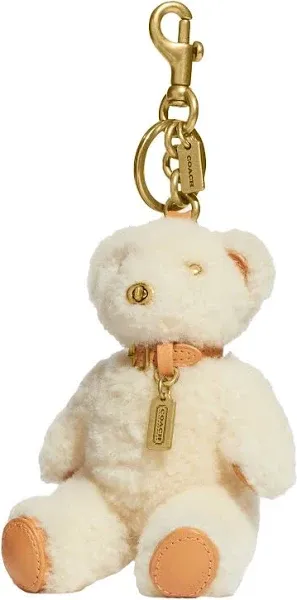 NWT Coach  C7034  Shearling Bear Bag Charm Key Chain Collectible NEW SOLD OUT!