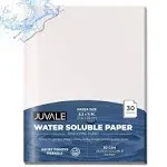 Juvale 30 Pack Water Soluble Paper, Dissolvable, 3Pt, 60Gsm, 8.5 X 11 In