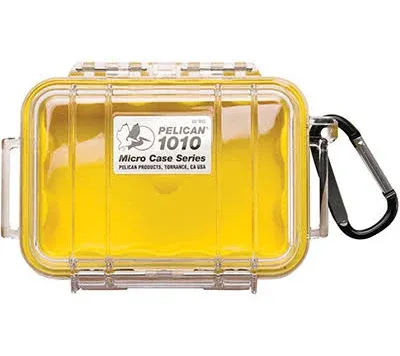 Pelican 1010 Micro Case (Yellow with Clear Top)