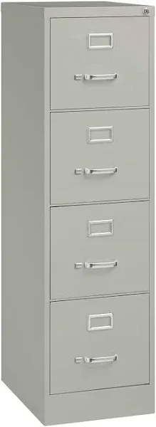 25" Deep 4 Drawer Commercial Letter Size Filing Cabinet Finish: Light Gray, Fully Assembled