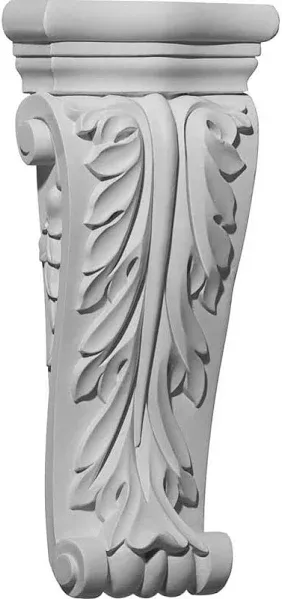 Ekena Millwork COR04X01X10AS 4 1/2-Inch W x 1 3/4-Inch D x 10-Inch H Asa Acanthus Corbel