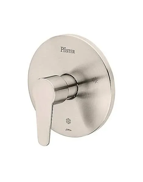 Pfister Pfirst R89040K Brushed Nickel Modern Single Handle Valve, Trim Only- NIB