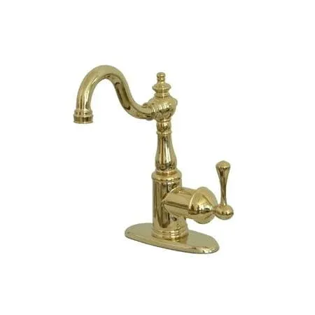 Kingston Brass KS749.BL English Vintage 1.8 GPM 1 Hole Bar Faucet - Brass