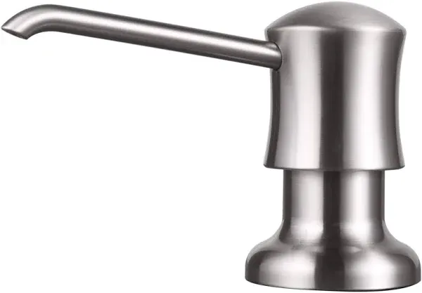 Soap Dispenser for Kitchen Sink Brushed Nickel, Built-in and Refill-from-To<wbr/>p ...