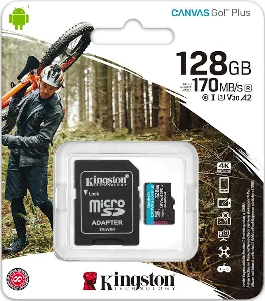 Kingston Canvas Go! Plus 64 GB Class 10/UHS-I (U3) microSDXC