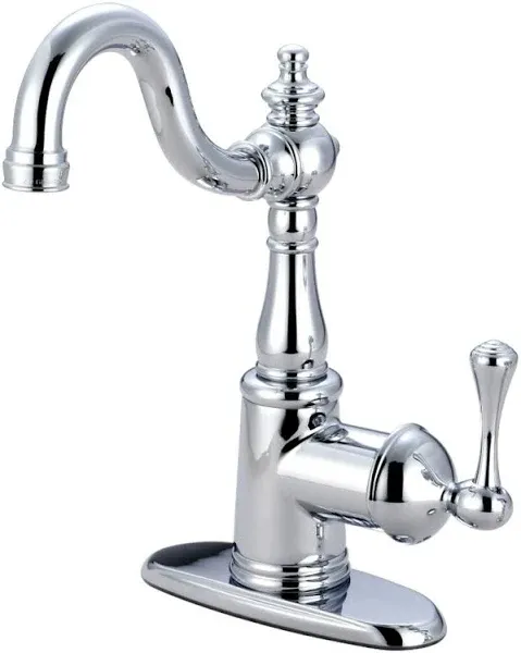 Kingston Brass KS749.BL English Vintage 1.8 GPM 1 Hole Bar Faucet - Chrome