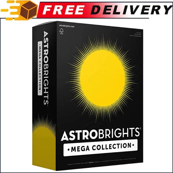 Astrobrights Mega Collection Colored Paper Bright Yellow