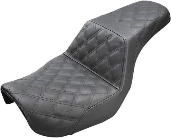 Saddlemen 806-04-172RD Step-Up LS Seat - Black with Red Lattice Stitch