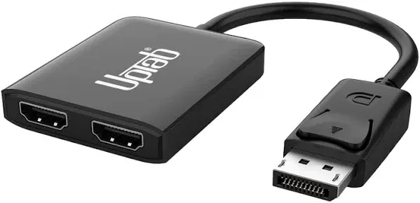 uptab DisplayPort to Dual HDMI 4K 60Hz MST Adapter