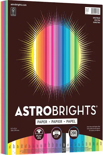 Astrobrights Spectrum Color Paper