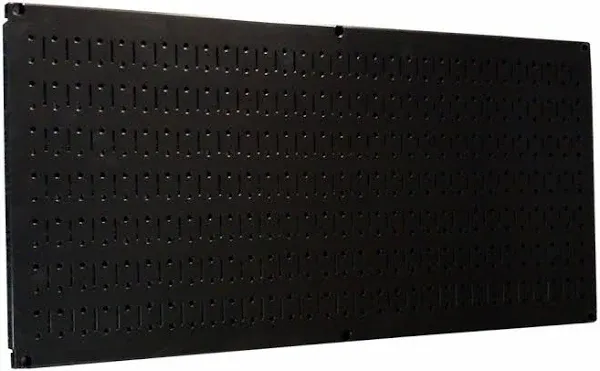 Wall Control Metal Pegboard Pack Powder-Coated Black 4 Panels of 32 in. x 16 in