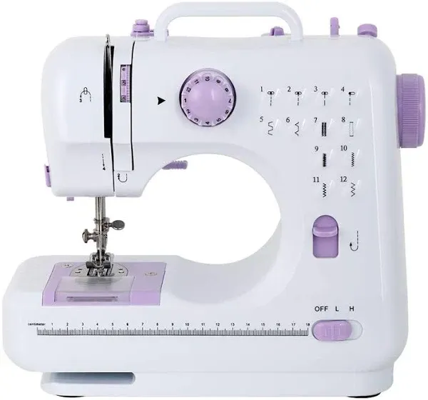 Portable Sewing Machine Electric Crafting Mending Machine 12 Built-In Stitches