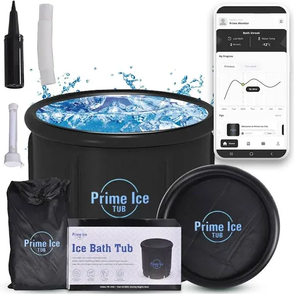 Prime Ice Bath Tub with Cover for Athletes