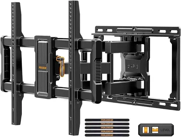 Ul-Listed Full Motion TV Wall Mount for 40–86 Inch Flat Curved Tvs up to 132 Lbs