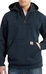 Carhartt Rain Defender Paxton Heavyweight Hooded Zip Mock Sweatshirt (New Navy) S