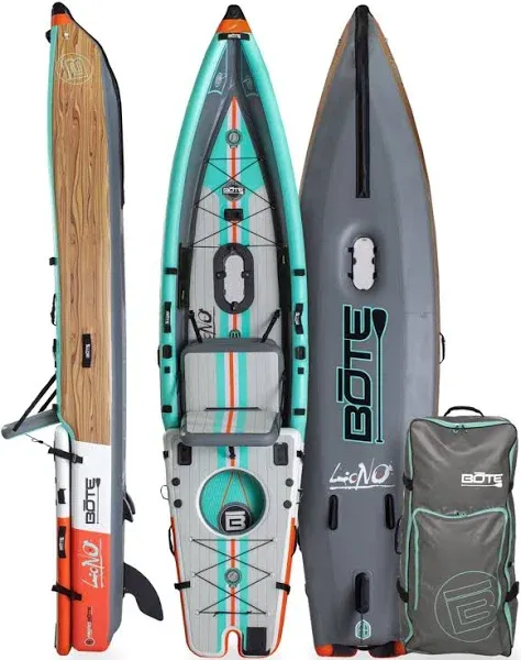 LONO Aero 12′6″ Native Aqua Inflatable Kayak