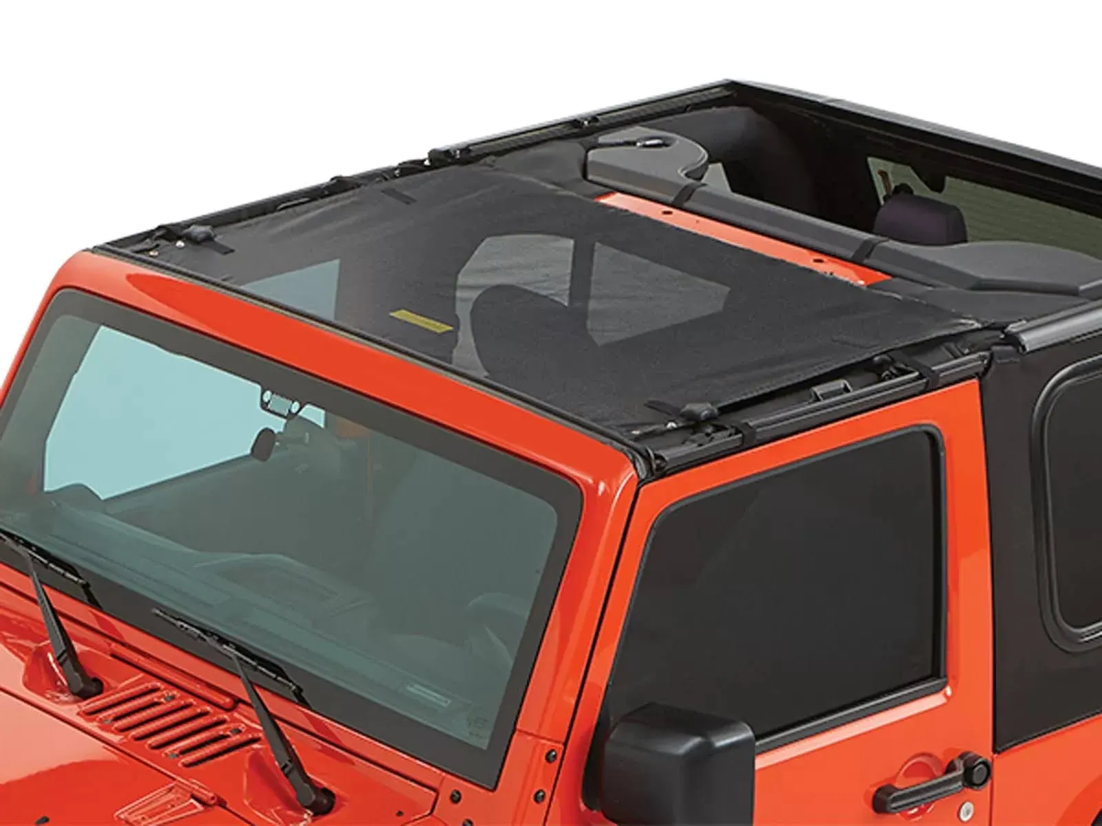 2005 Jeep Wrangler Sun Standard Targa Style Bikini Top Black 52403-11 by Bestop®