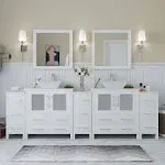 Vanity Art Ravenna 96" Double Sink Bathroom Vanity Combo Set Espresso