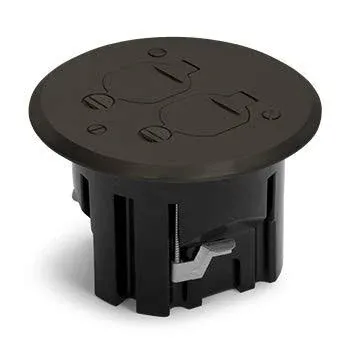 Lew Electric PBR1-FPDB Round Floor Box Kit (Flip Lid, Dark Bronze)