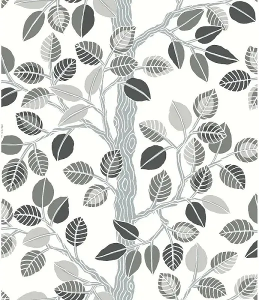 York Wallcoverings Forest Leaves Peel and Stick Wallpaper