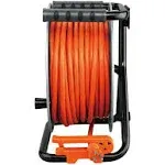 Link2Home Contractor Grade Metal Cord Reel 75 ft. Extension Cord 4 Power Outlets