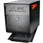 Mail Boss Black Mailbox Parcel Manager Locking Post-Mount High Security Lock